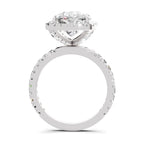 5.71 Ct Cushion Shape Halo Diamond Ring