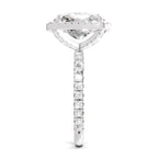 5.71 Ct Cushion Shape Halo Diamond Ring