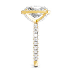 5.71 Ct Cushion Shape Halo Diamond Ring