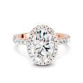 5.71 Ct Cushion Shape Halo Diamond Ring