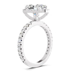 2.6 Ct Oval Shape Halo Diamond Ring