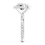 2.6 Ct Oval Shape Halo Diamond Ring