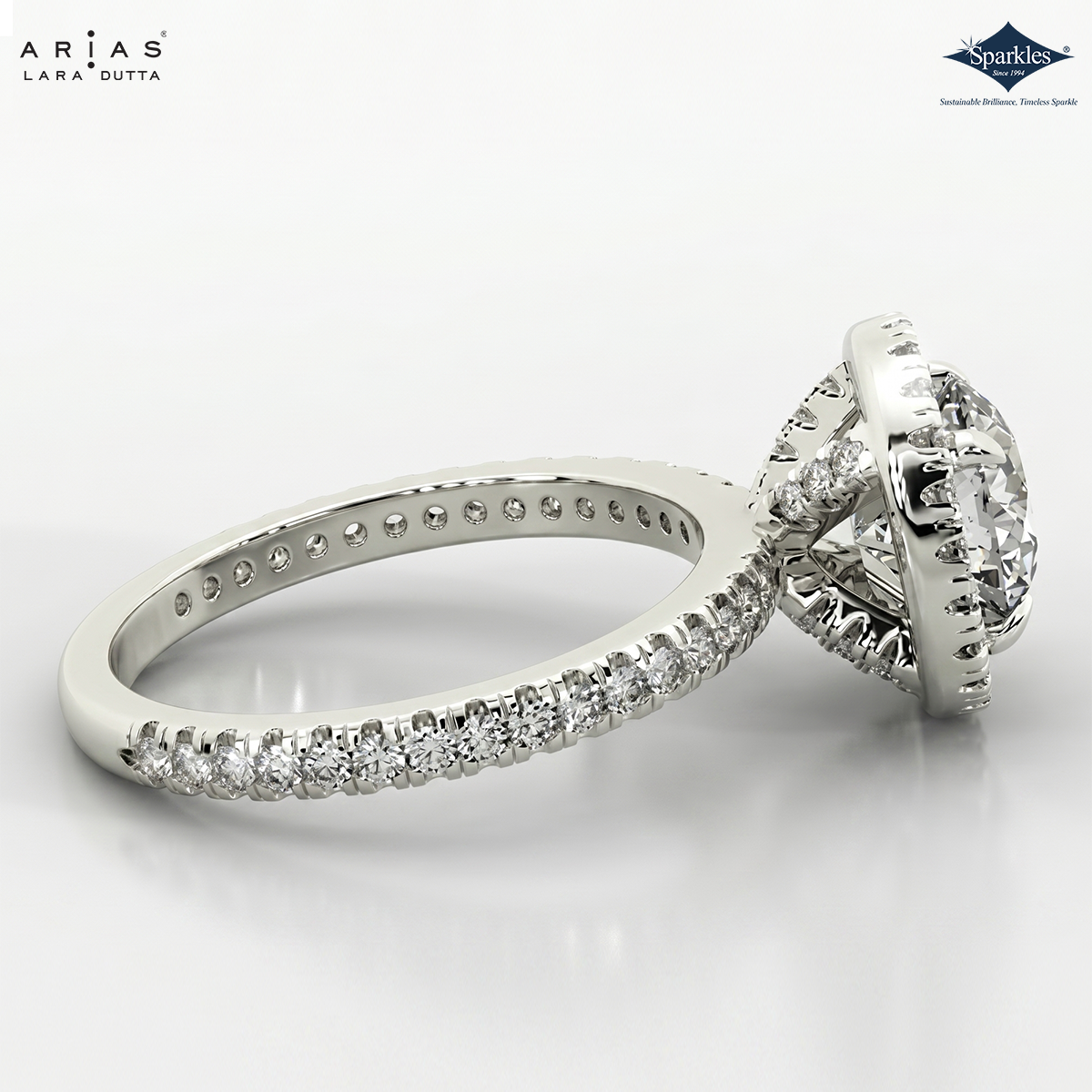 Arias by Lara Dutta Timeless Solitaire Diamond Engagement Ring