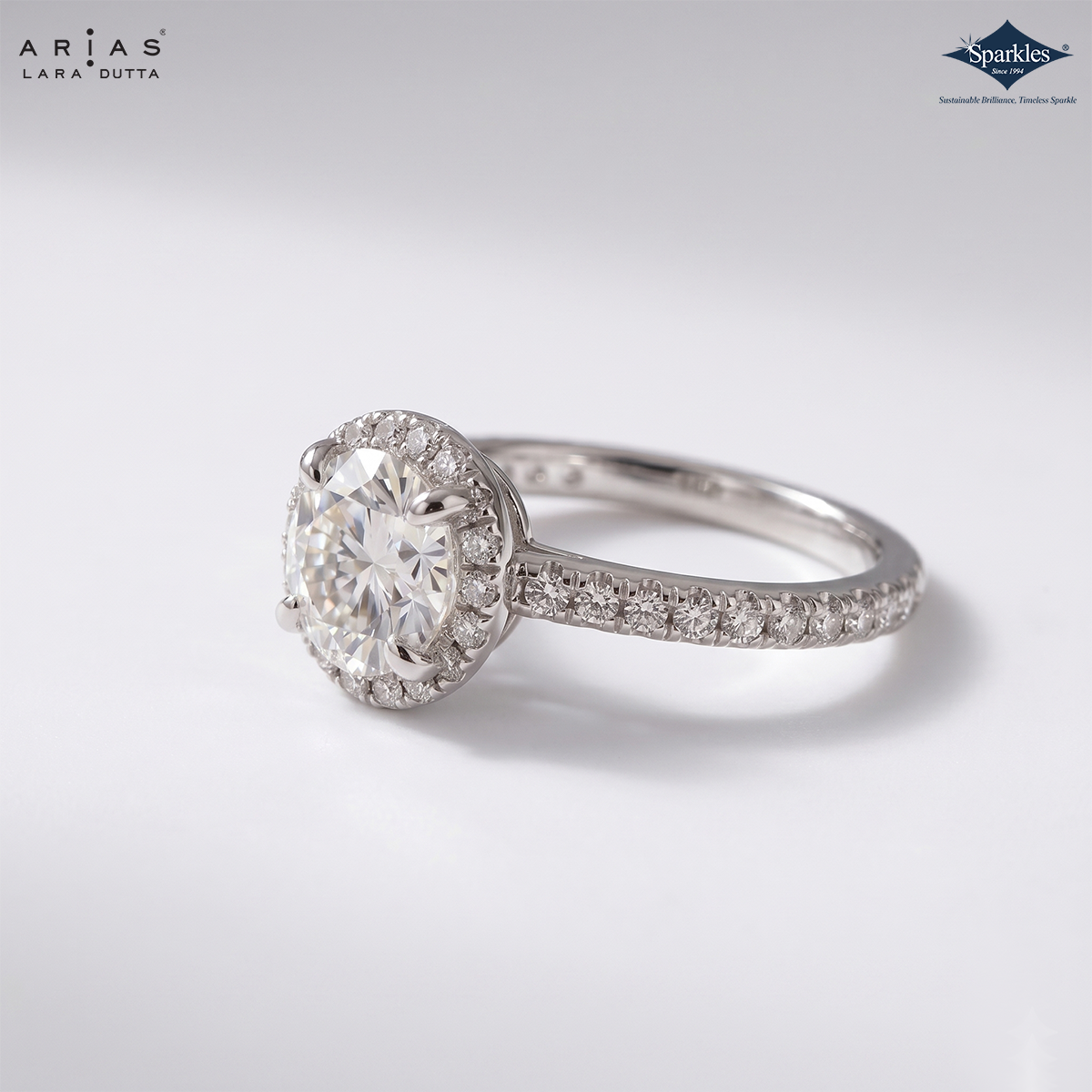 Arias by Lara Dutta Timeless Solitaire Diamond Engagement Ring