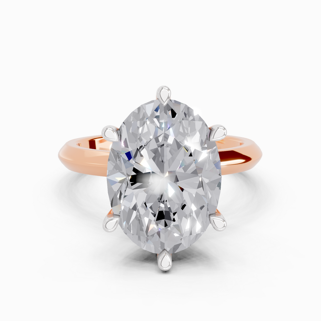 5 Carat Oval Solitaire Engagement Ring