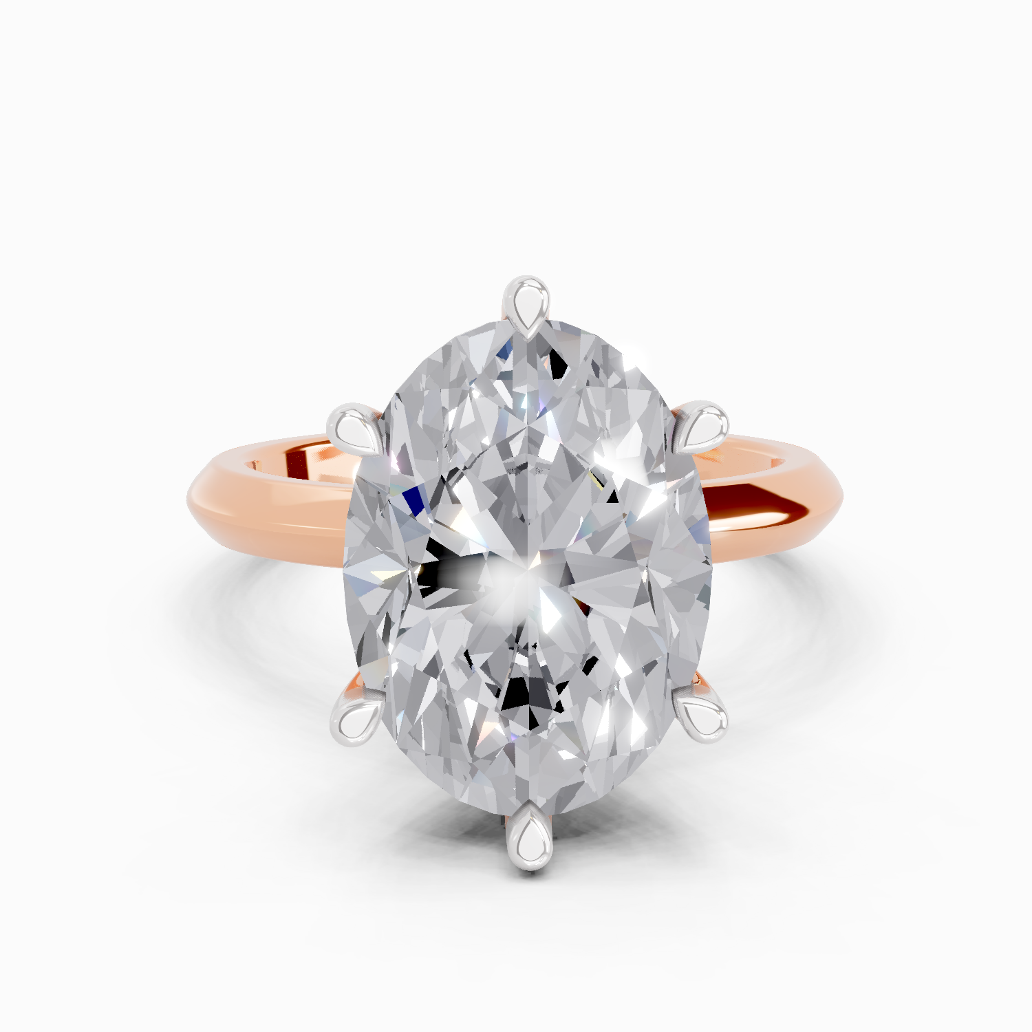 5 Carat Oval Solitaire Engagement Ring
