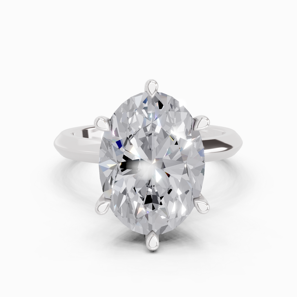 5 Carat Oval Solitaire Engagement Ring