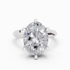 5 Carat Oval Solitaire Engagement Ring