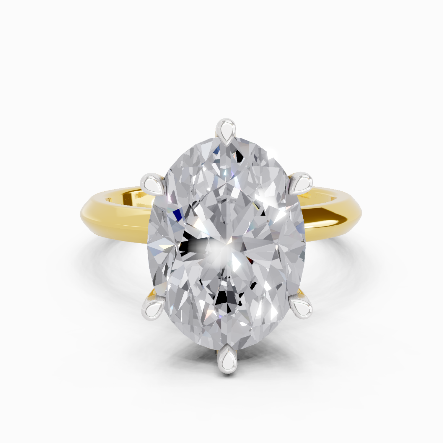 5 Carat Oval Solitaire Engagement Ring