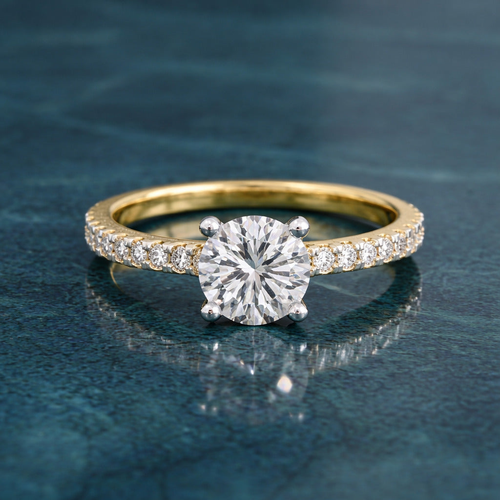 5.47 Carat 14K Gold Solitaire Ring (10)