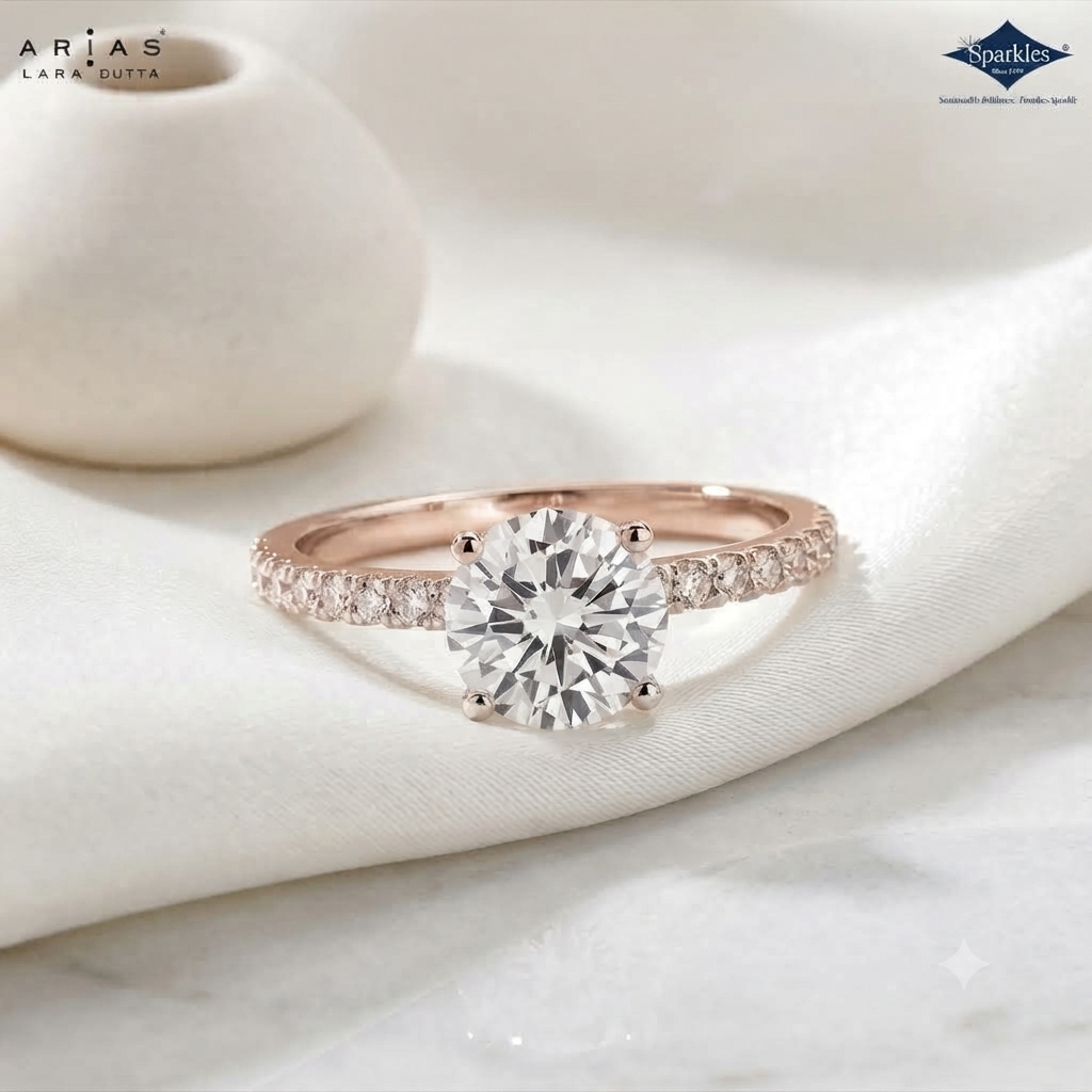 Arias by Lara Dutta Refined Solitaire Diamond Ring