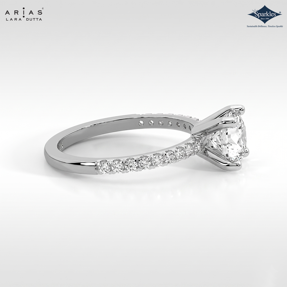 Arias by Lara Dutta Refined Solitaire Diamond Ring