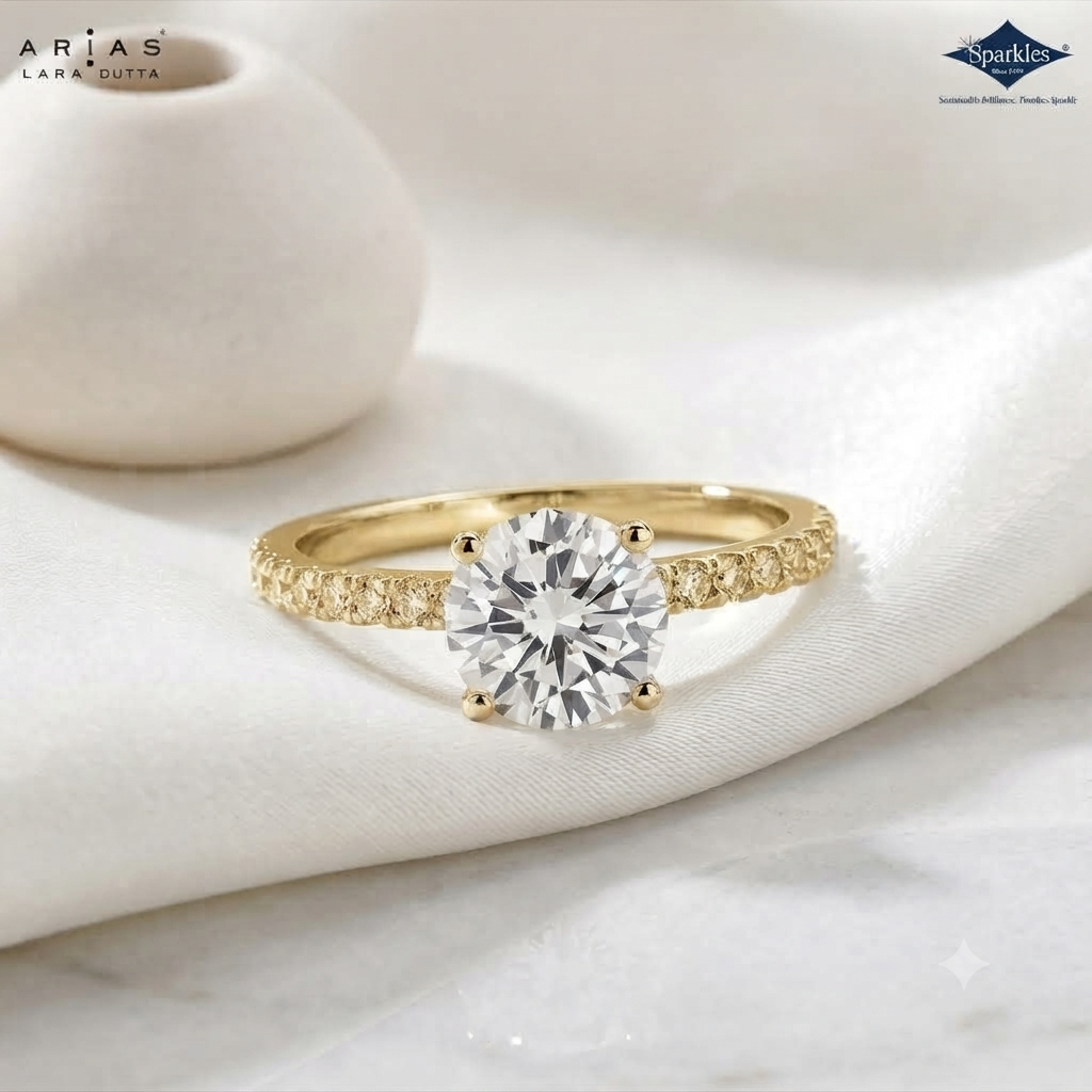 Arias by Lara Dutta Refined Solitaire Diamond Ring