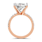 4.22 Ct Princess Shape Solitaire Diamond Ring