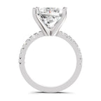 4.22 Ct Princess Shape Solitaire Diamond Ring