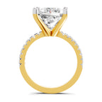 4.22 Ct Princess Shape Solitaire Diamond Ring