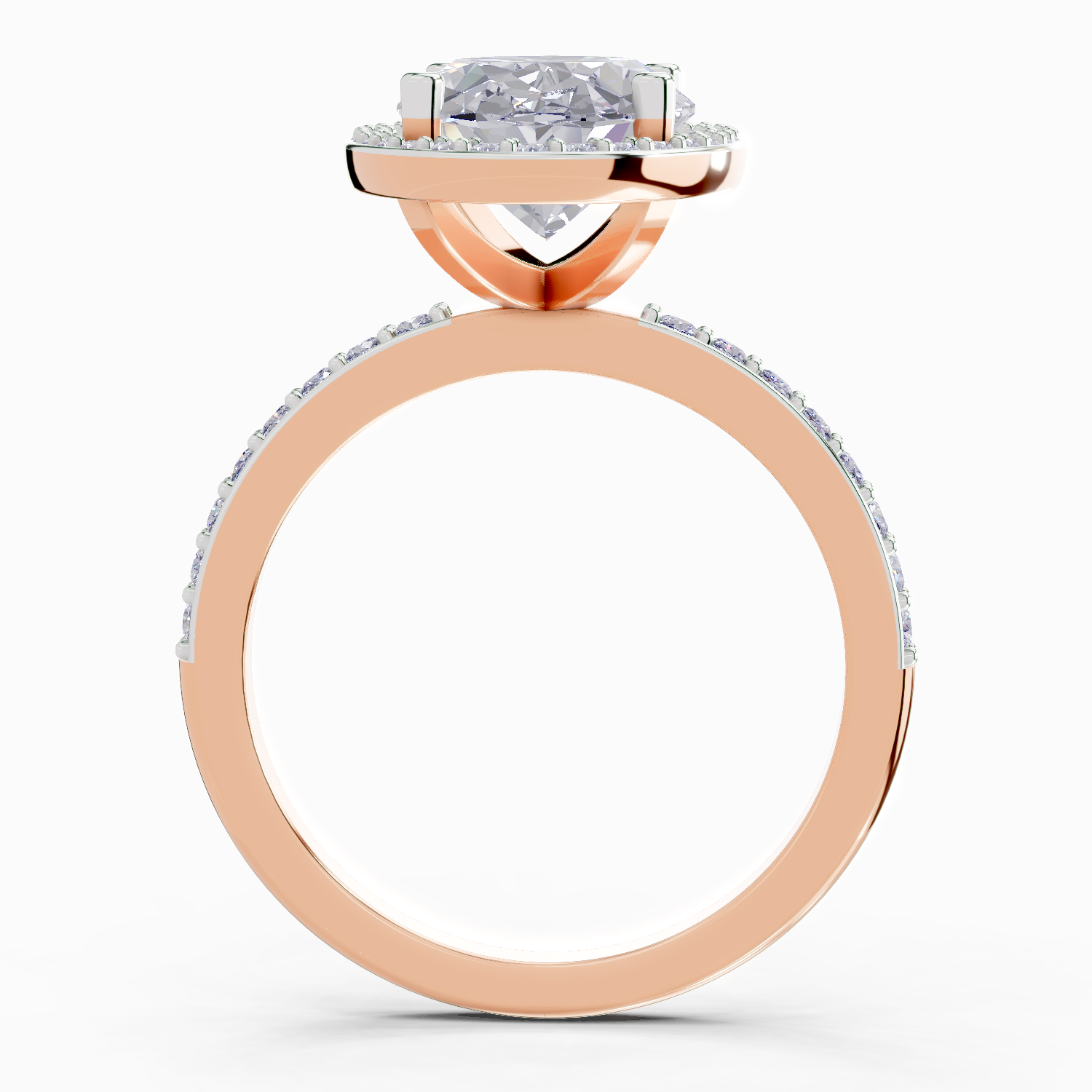 4.4 Carat Oval Shape Halo Engagement Ring
