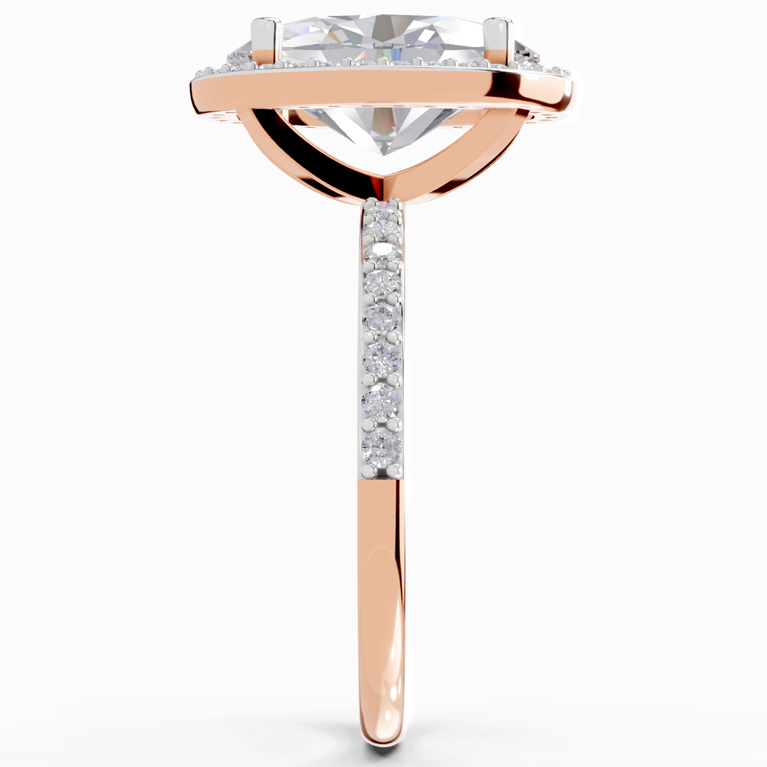 4.4 Carat Oval Shape Halo Engagement Ring
