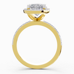 4.4 Carat Oval Shape Halo Engagement Ring