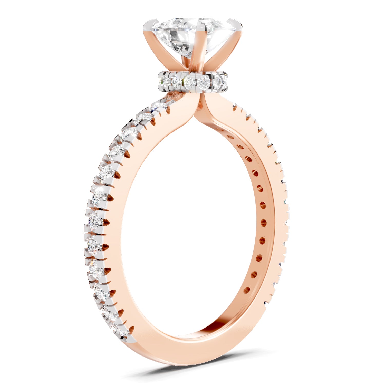 1.41 Ct Cushion Shape Solitaire Diamond Ring