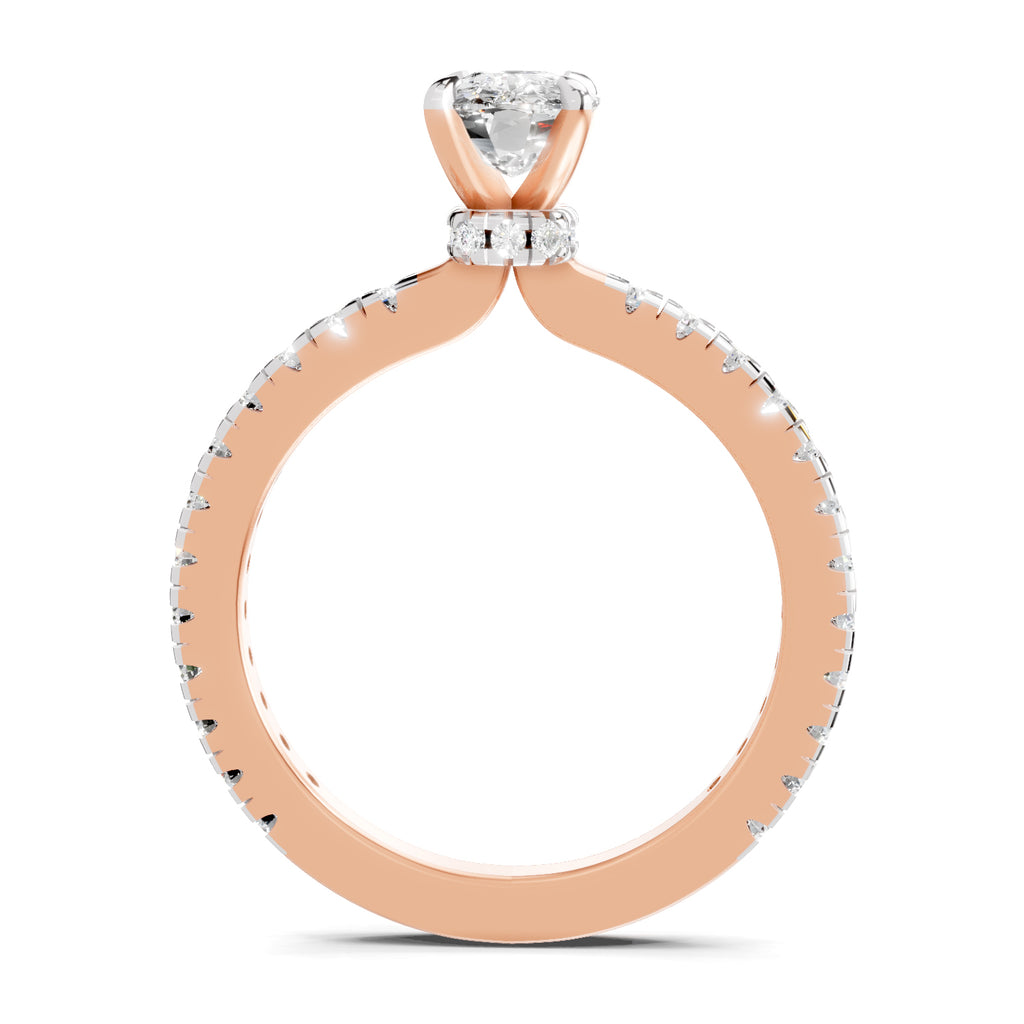 1.41 Ct Cushion Shape Solitaire Diamond Ring