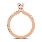 1.41 Ct Cushion Shape Solitaire Diamond Ring