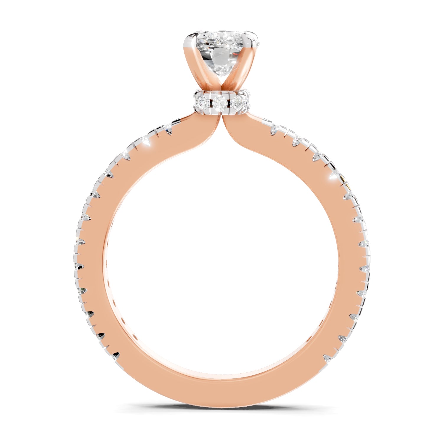 1.41 Ct Cushion Shape Solitaire Diamond Ring