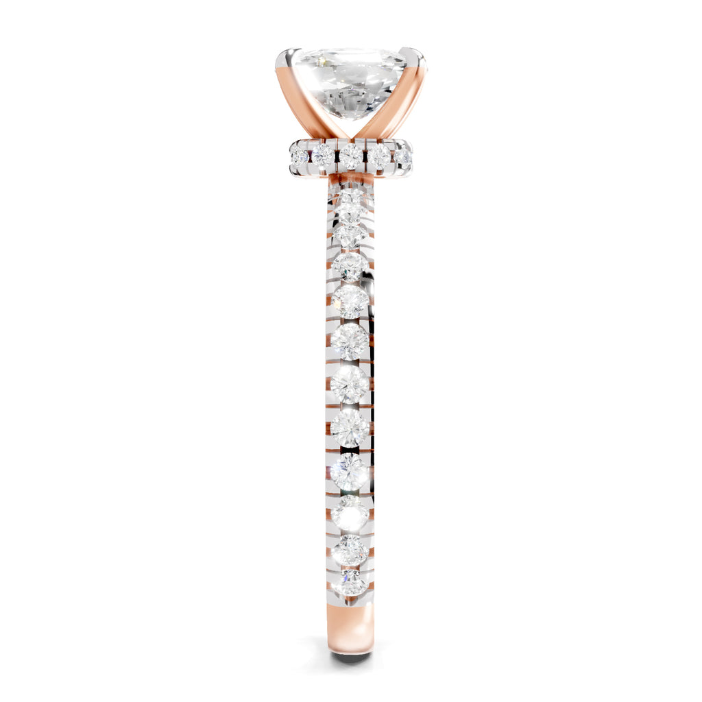 1.41 Ct Cushion Shape Solitaire Diamond Ring