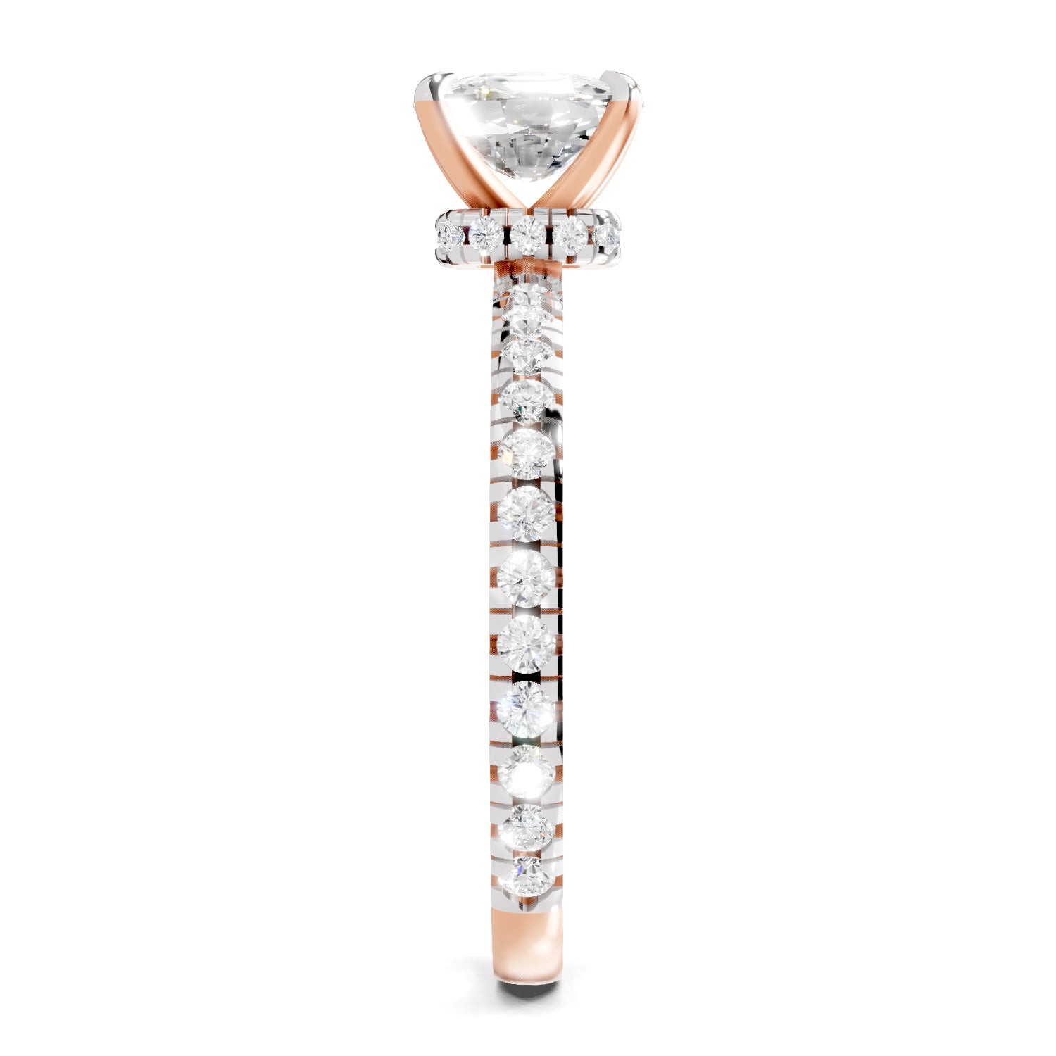 1.41 Ct Cushion Shape Solitaire Diamond Ring