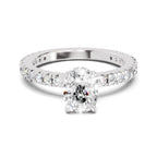 1.41 Ct Cushion Shape Solitaire Diamond Ring