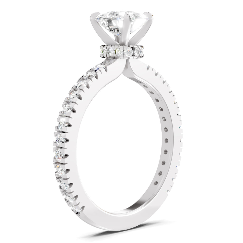 1.41 Ct Cushion Shape Solitaire Diamond Ring