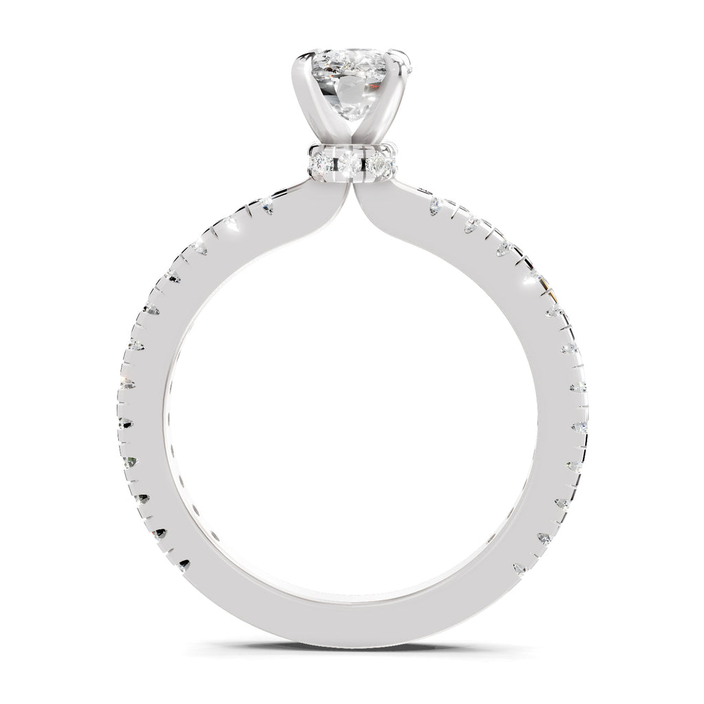 1.41 Ct Cushion Shape Solitaire Diamond Ring
