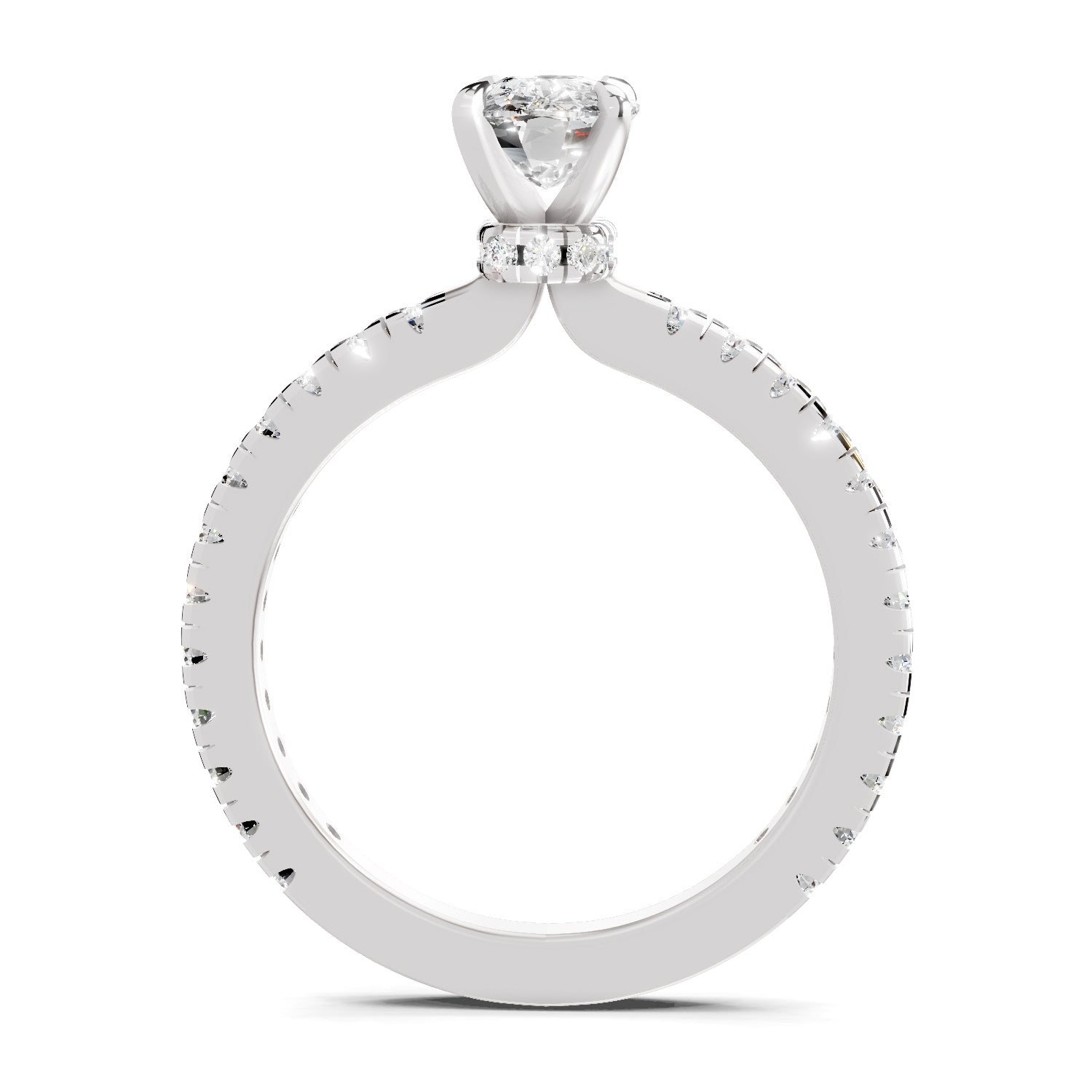 1.41 Ct Cushion Shape Solitaire Diamond Ring