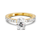 1.41 Ct Cushion Shape Solitaire Diamond Ring