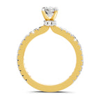 1.41 Ct Cushion Shape Solitaire Diamond Ring
