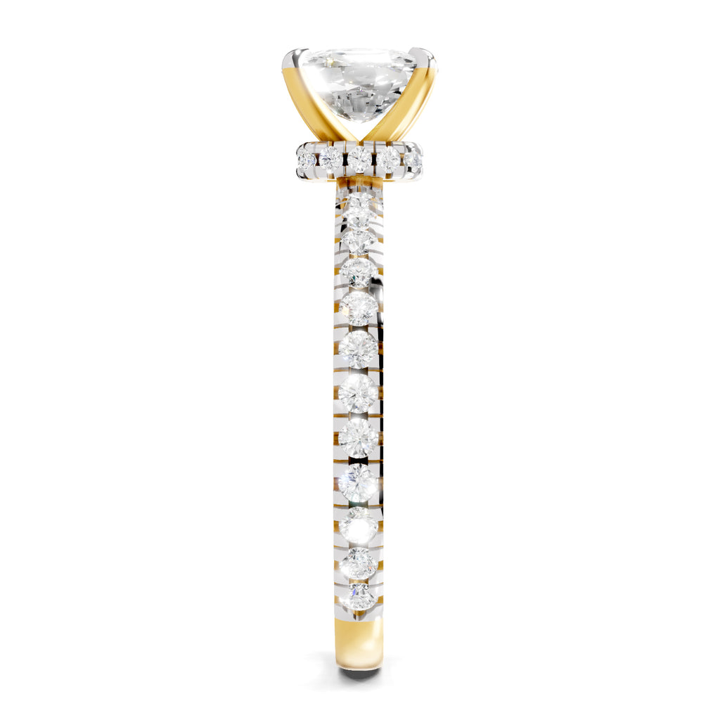 1.41 Ct Cushion Shape Solitaire Diamond Ring
