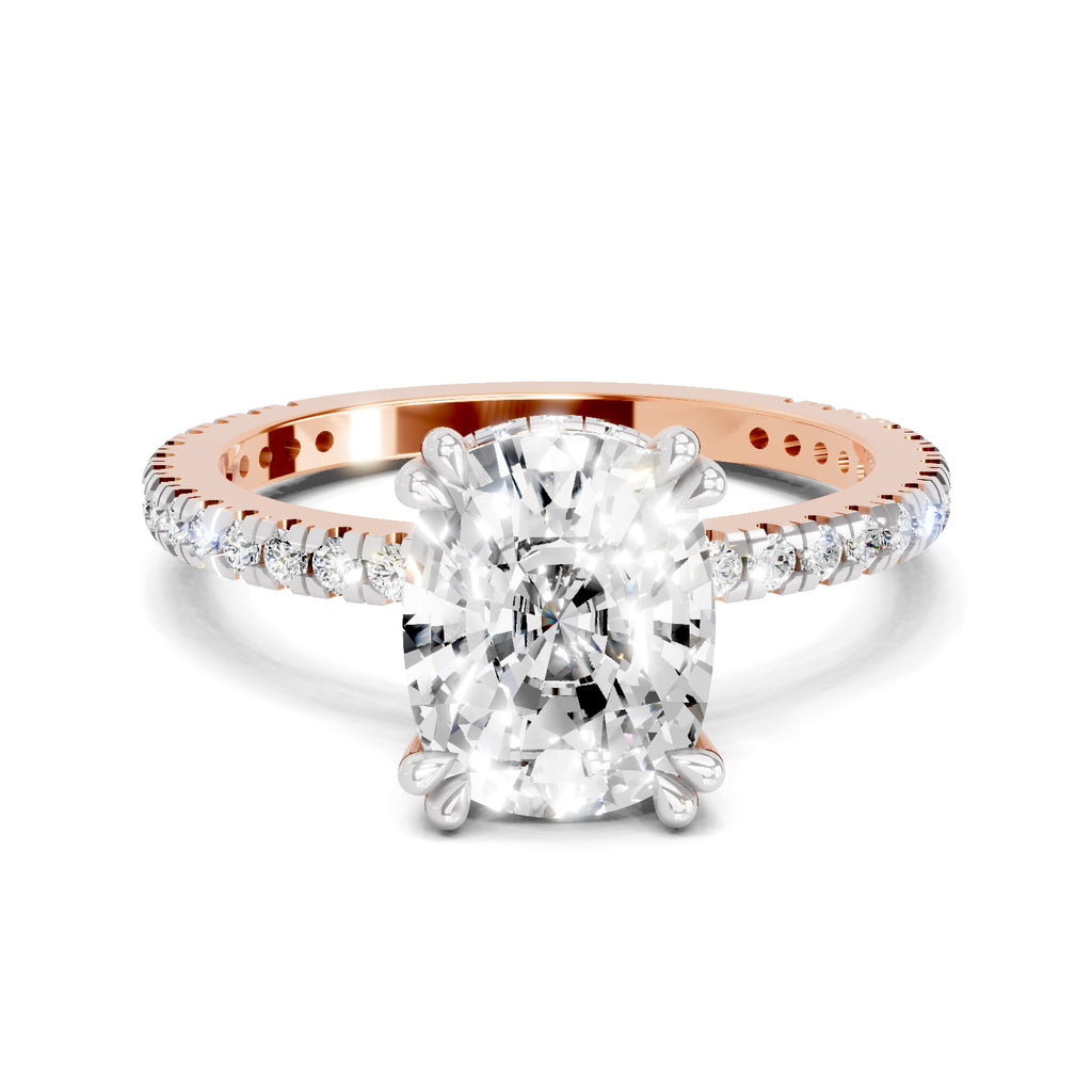 1.41 Ct Cushion Shape Solitaire Diamond Ring