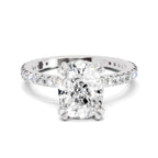 3.19 Ct Cushion Shape Solitaire Diamond Ring