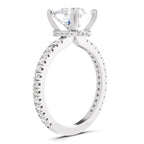 3.19 Ct Cushion Shape Solitaire Diamond Ring