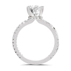 3.19 Ct Cushion Shape Solitaire Diamond Ring