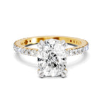 3.19 Ct Cushion Shape Solitaire Diamond Ring