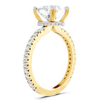 3.19 Ct Cushion Shape Solitaire Diamond Ring