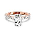 3.19 Ct Cushion Shape Solitaire Diamond Ring