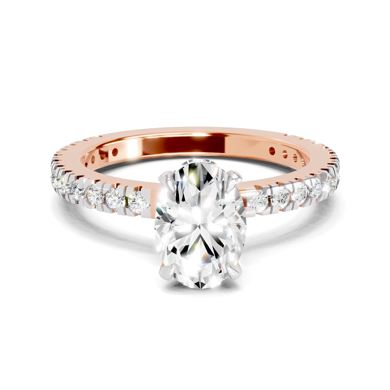 3.19 Ct Cushion Shape Solitaire Diamond Ring