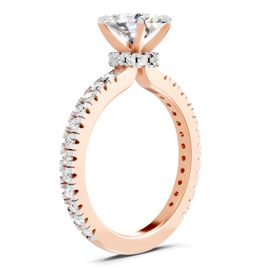 1.41 Ct Oval Shape Solitaire Diamond Ring