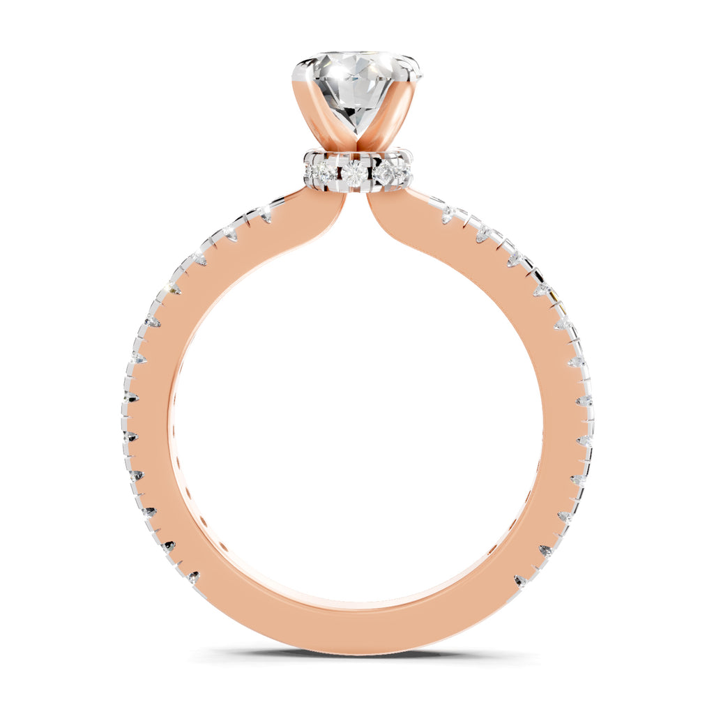 1.41 Ct Oval Shape Solitaire Diamond Ring