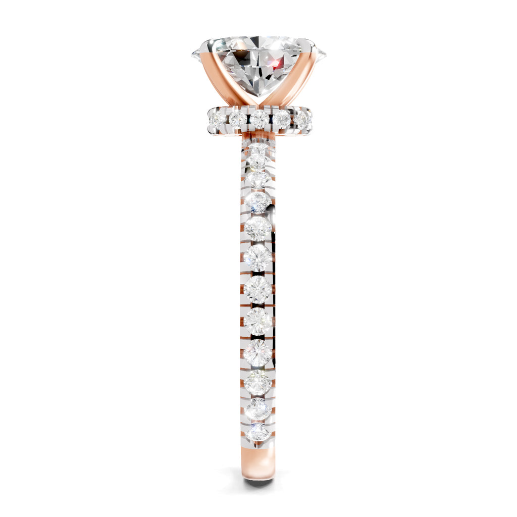 1.41 Ct Oval Shape Solitaire Diamond Ring