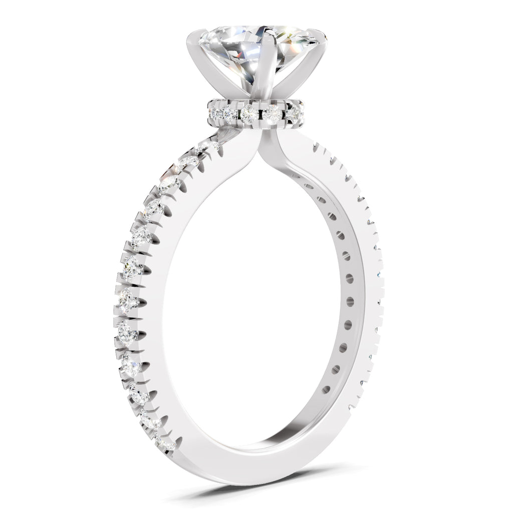 1.41 Ct Oval Shape Solitaire Diamond Ring