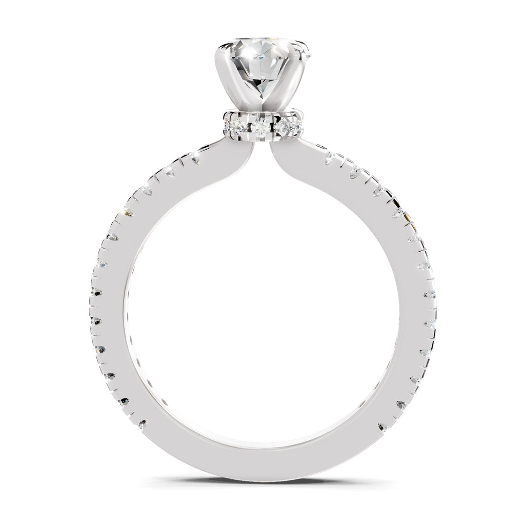 1.41 Ct Oval Shape Solitaire Diamond Ring