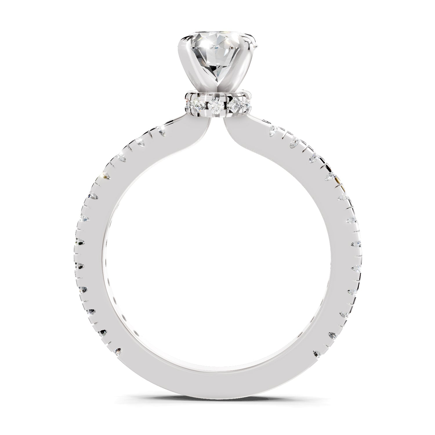 1.41 Ct Oval Shape Solitaire Diamond Ring